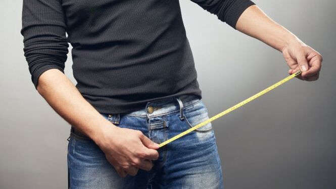 An increase in the size of the penis
