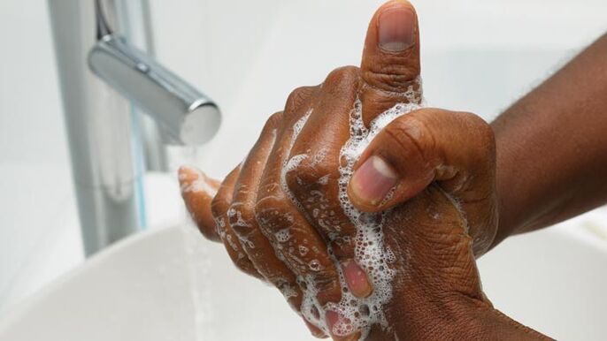 Washing hand before penis enlargement